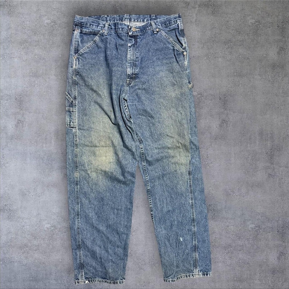 Vintage wrangler baggy cargo jeans 36x34 grunge